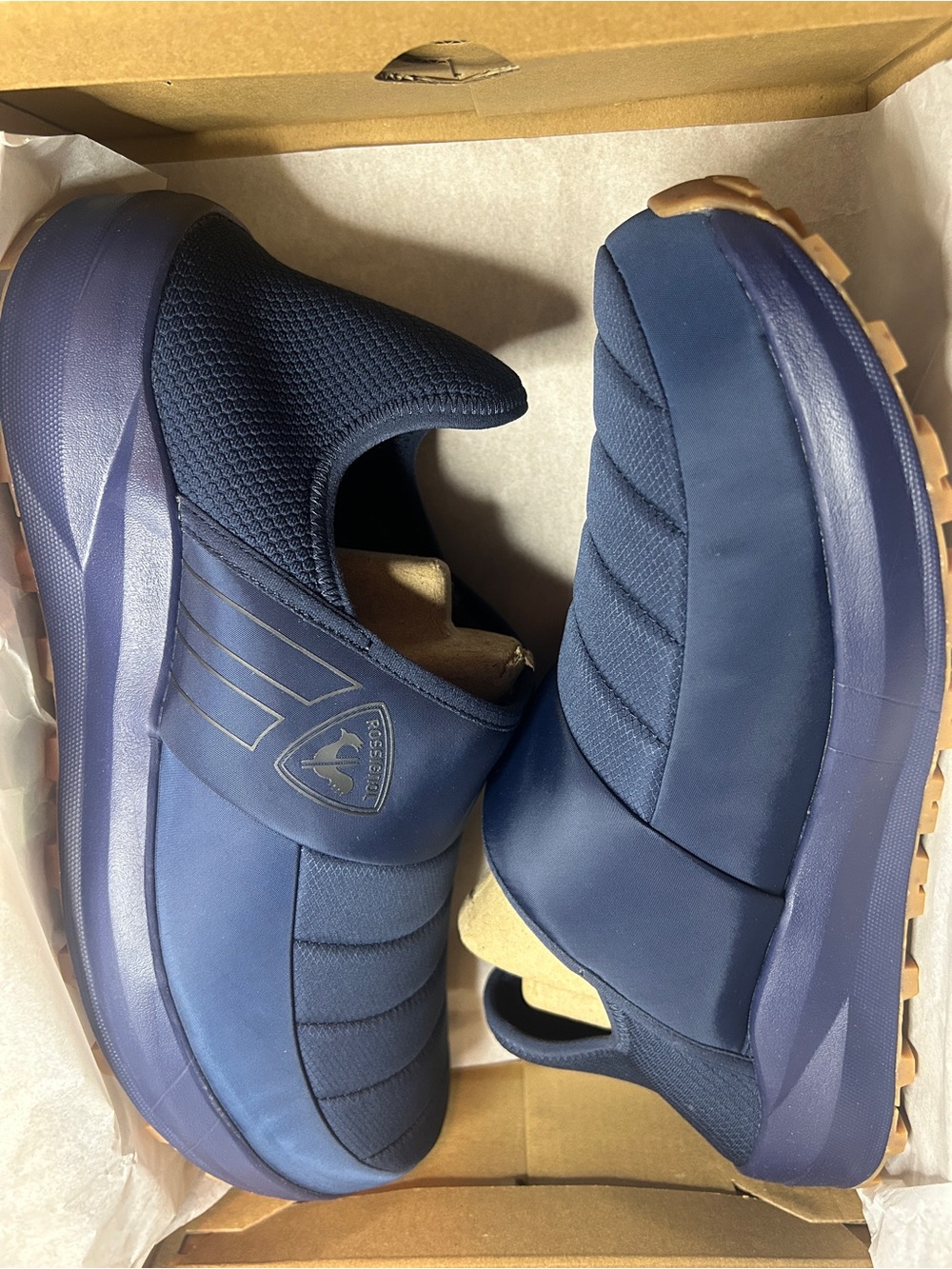 NIB! Rossignol Unisex Rossi Chalet 2.0 Navy Après Ski Shoes US 12.5 / UK 11.